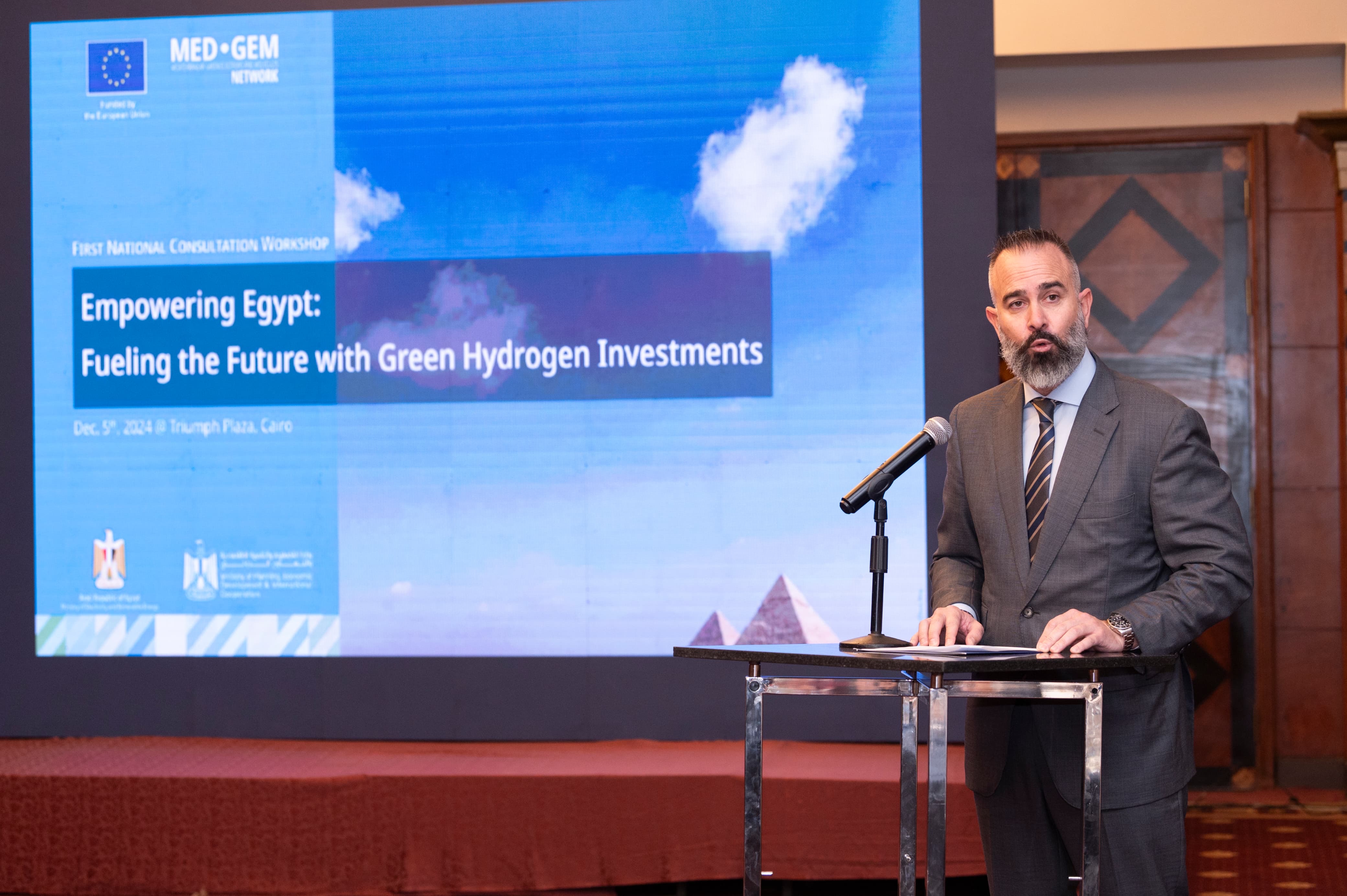 Lorenzo Vingut Harrington, Team Leader, Green and Sustainable Transition Cooperation Section, EU Delegation to Egypt