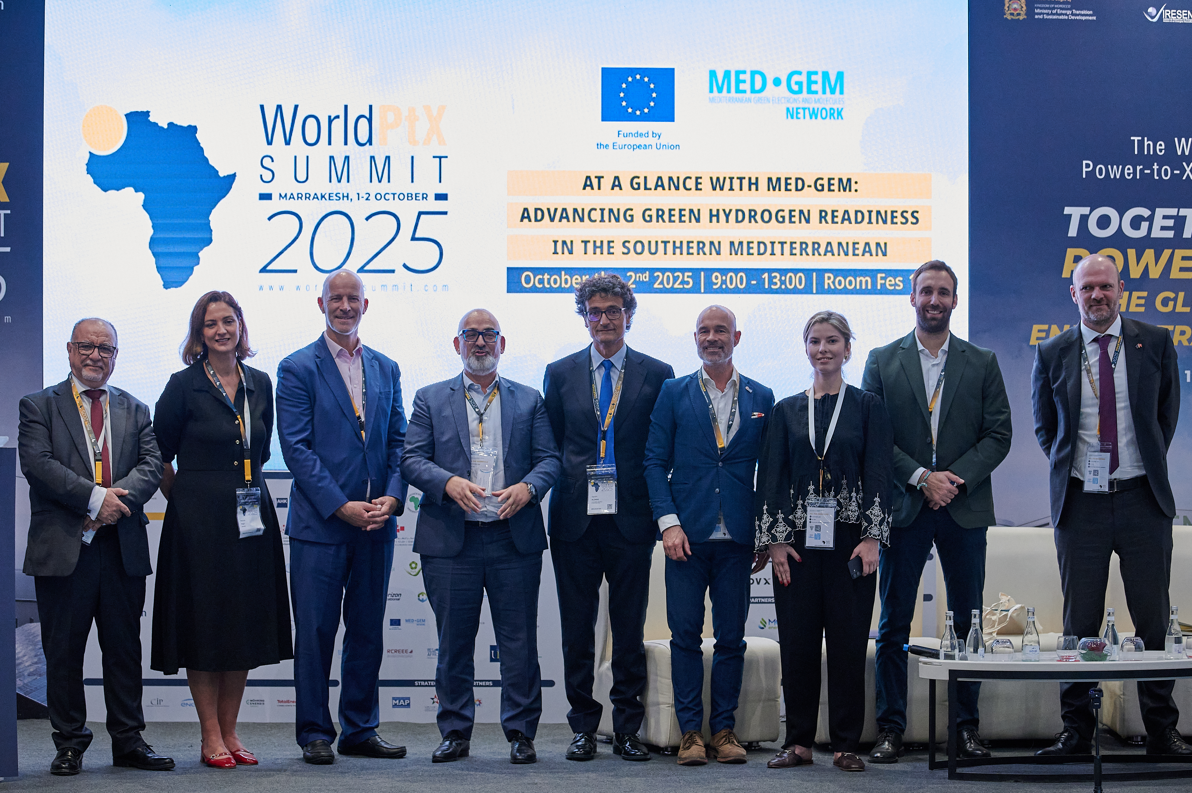 Group photo of the side event panel