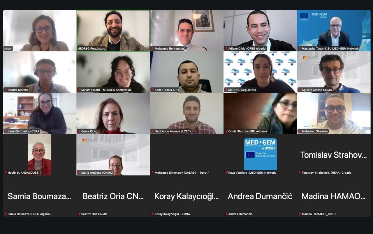  MEDREG Hydrogen Task Force webinar on 11 December brought together regulators, system operators and the EU-funded MED-GEM Network to examine how far hydrogen can be blended into existing gas grids, and what happens when molecules cross borders faster than regulation.