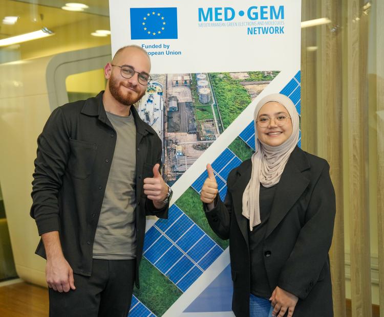 The two winners of the Green Hydrogen Hackathon Lebanon 2024