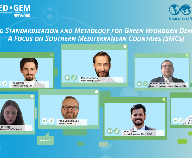 nternational Renewable Energy Agency (IRENA) and the MED-GEM Network hosted a webinar on November 28, 2024, 