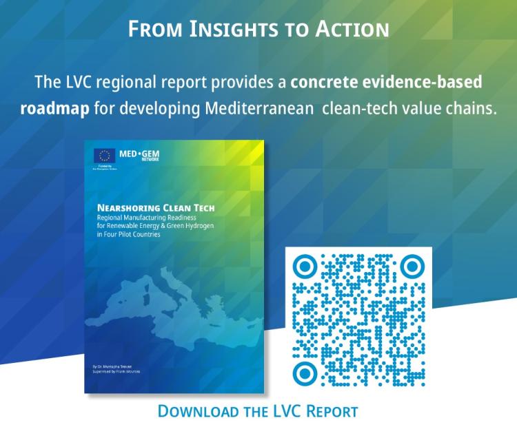 MED-GEM Network’s new “Nearshoring Clean Tech – Local Value Creation (LVC) regional analysis” 