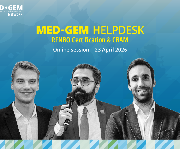 MED-GEM Helpdesk Session | Advancing clarity on RFNBO certification and CBAM