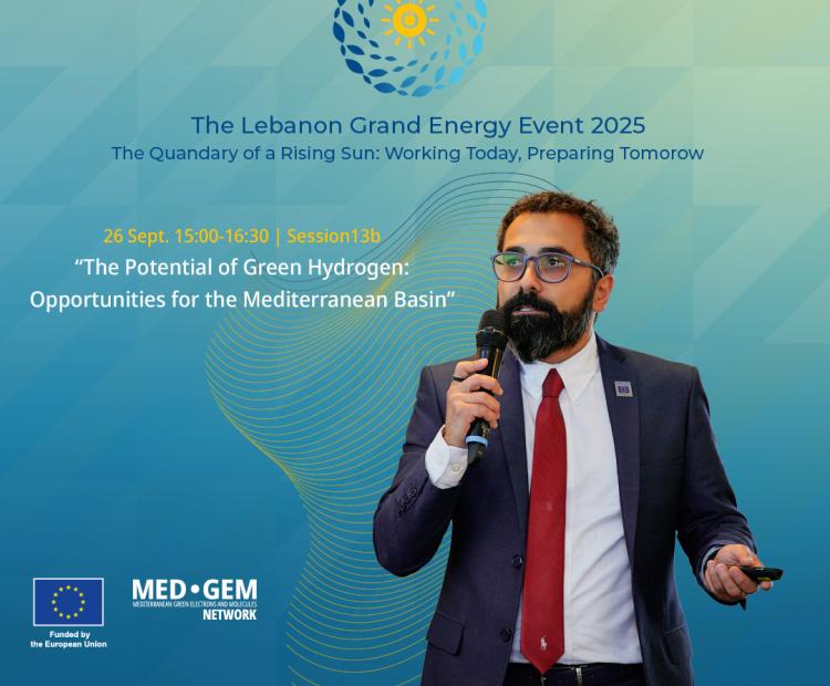 MED-GEM Network Highlights Green Hydrogen as a Game Changer at the Lebanon Grand Energy Event 2025  Beirut, 26 September 2025