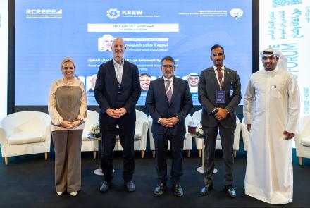 Speaking from the 5th UfM Energy and Climate Business Forum during Kuwait Sustainable Energy Week, Frank Wouters, Director of the EU-funded MED-GEM Network,