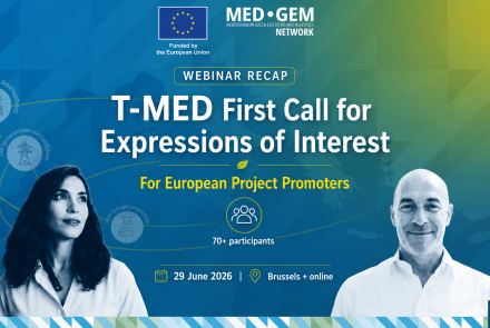 T-MED: the first Call for Expressions of Interest for European Project Promoters is open