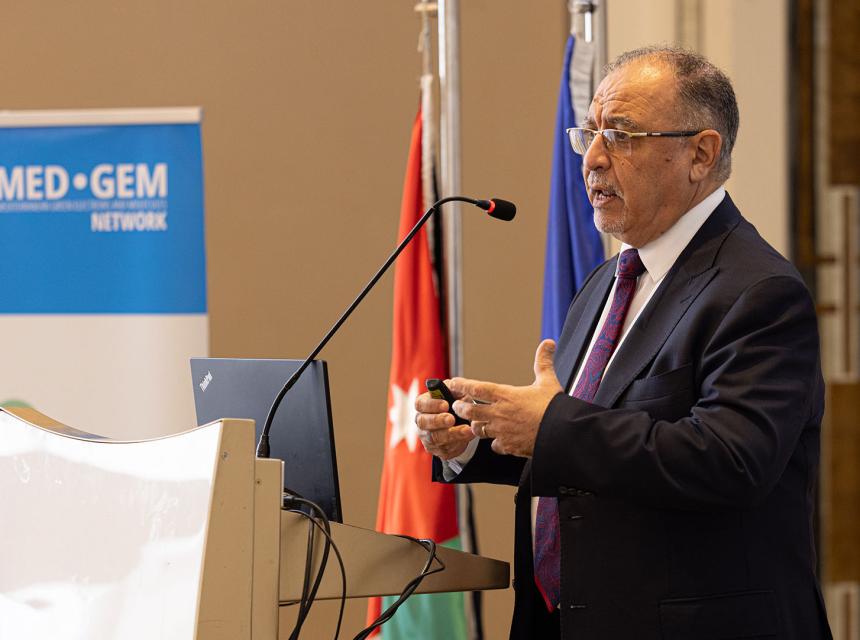 Portrait of Dr Mustapha Taoumi as a speaker