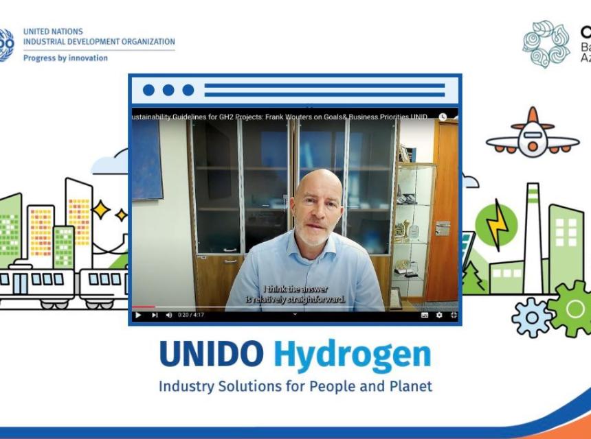 COP29 - UNIDO | Frank Wouters : "Sustainability Guidelines for Large-Scale Hydrogen Projects: A Private Sector Perspective"