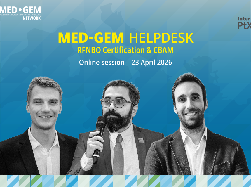MED-GEM Helpdesk Session | Advancing clarity on RFNBO certification and CBAM