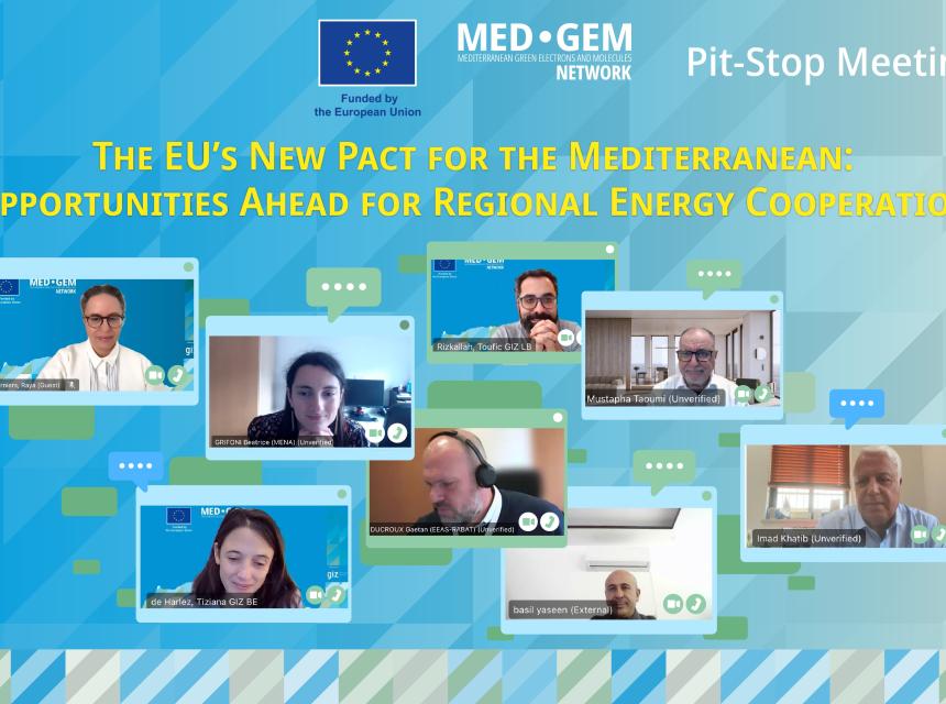 Pitstop MED-GEM Pitstop Meeting #4 13 November 2025 - Online