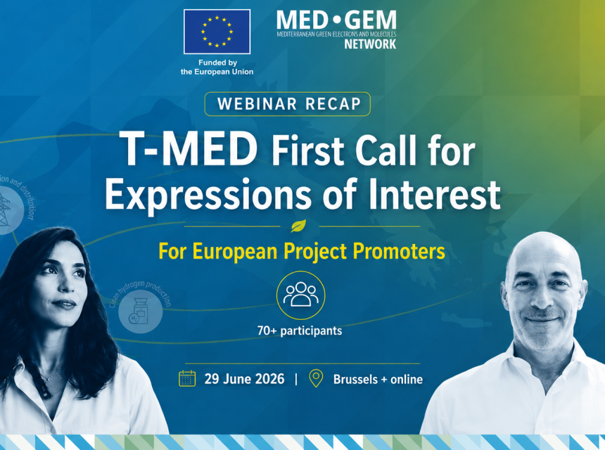 T-MED: the first Call for Expressions of Interest for European Project Promoters is open